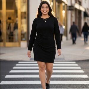 H&M Classic Black Long Sleeve Dress